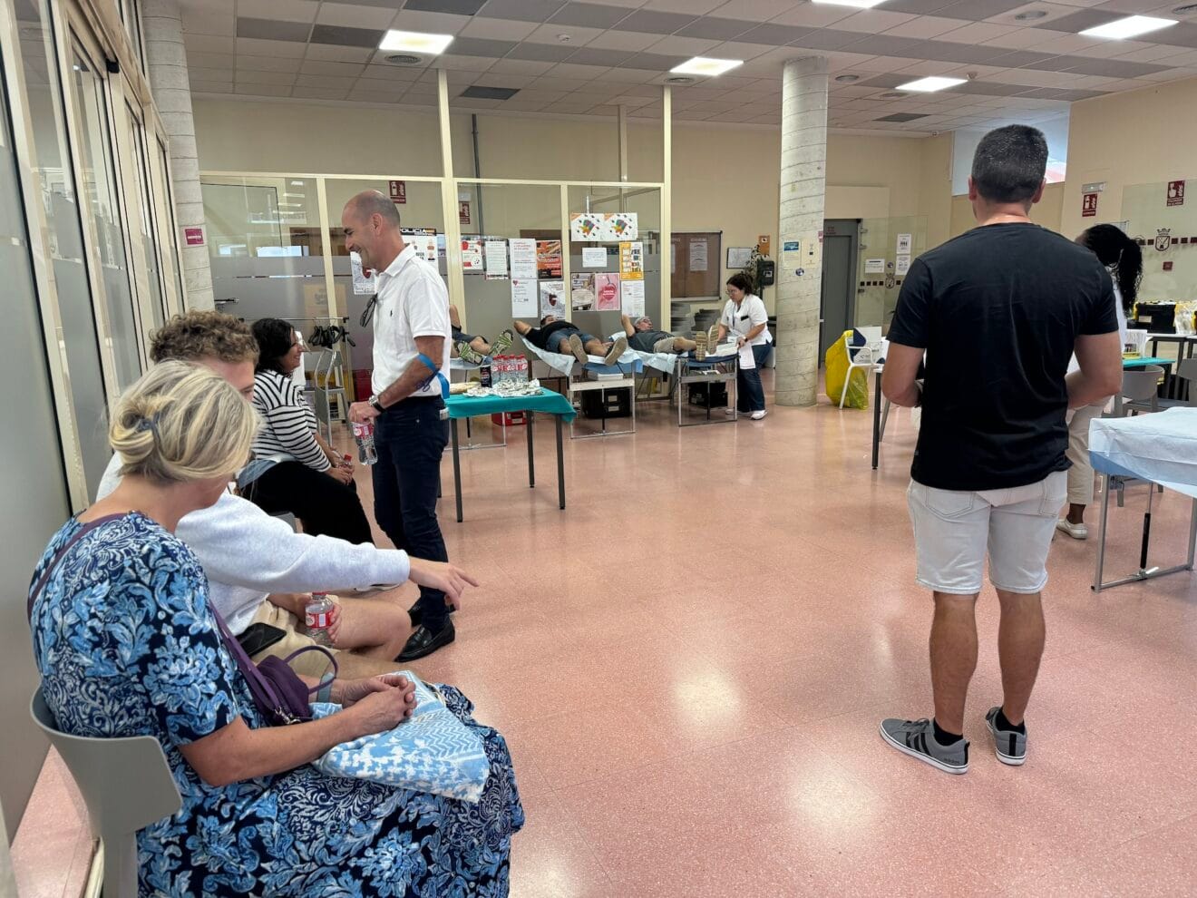 Sala de donación de sangre en Dénia