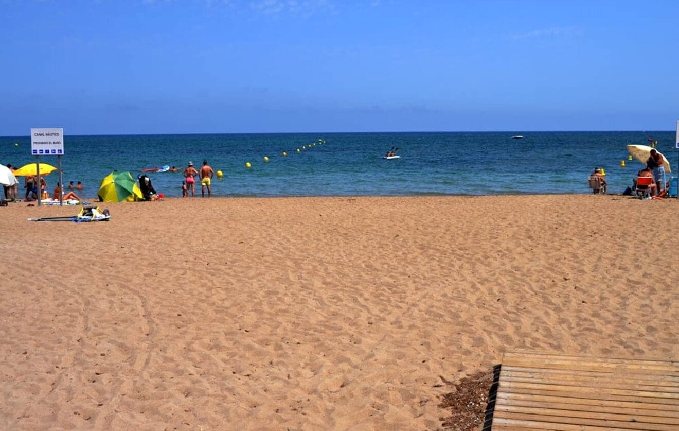 Una de las playas de Dénia