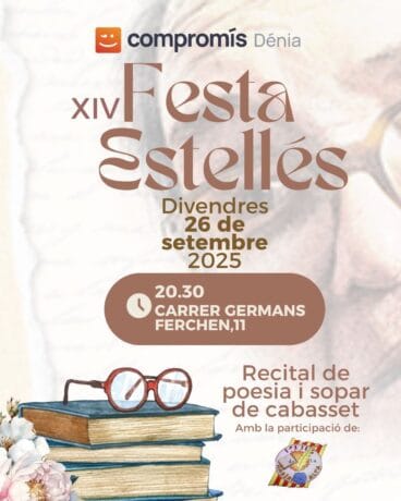 Una noche de poesía para celebrar a Vicent Andrés Estellés en Dénia