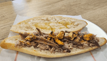 Bocadillo con sabor a mar