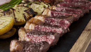 Entrecot gallego a la brasa en su punto