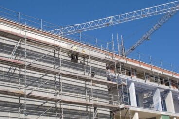 Fachada de una nueva construcción en Dénia