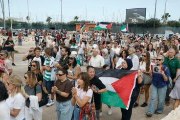 Masiva manifestación por Palestina en Dénia
