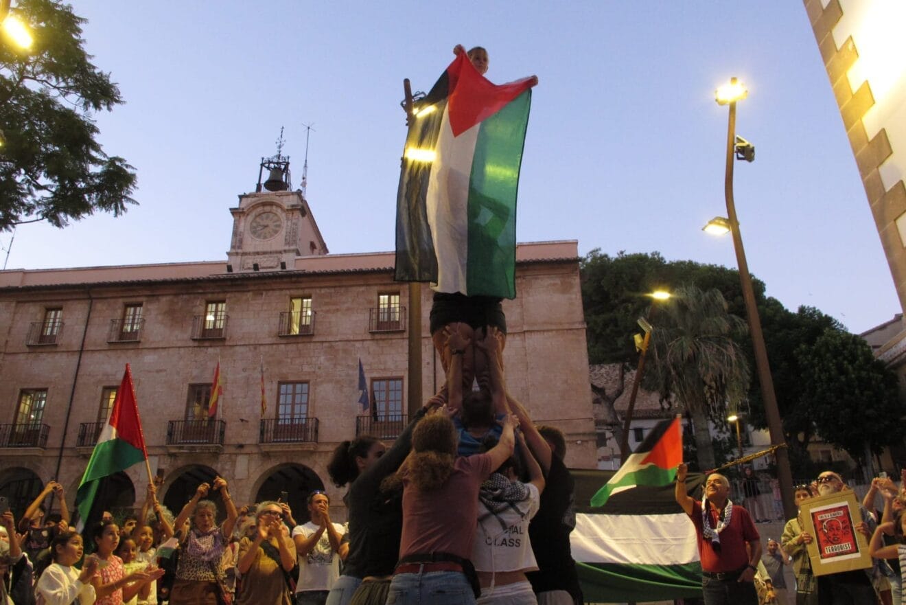 Muixeranga por Palestina en Dénia 4