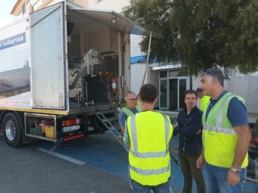 Obras de la segunda fase del colector Cagarritar en Dénia