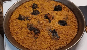 Paella de puchero y sus pelotas