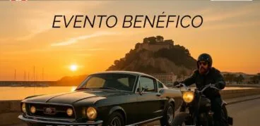 Portada de la concentración de vehículos americados solidaria