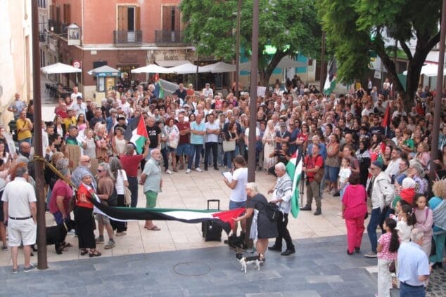 protestas en denia contra el asalto israeli a la flotilla 2