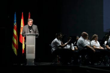 Rafa Carrió durante el acto del 9 d’Octubre