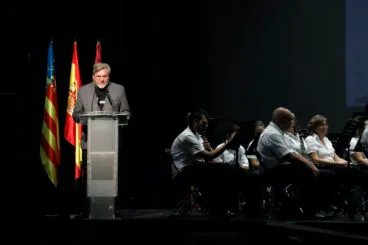 Rafa Carrió durante el acto del 9 d’Octubre