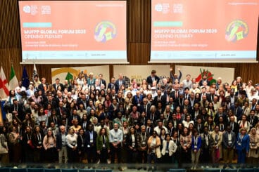 representantes de las 130 ciudades participantes en el foro