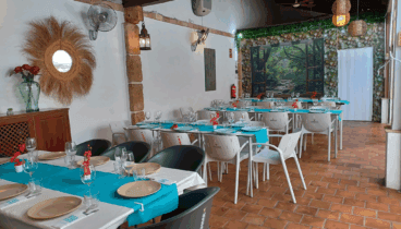 Una terraza espaciosa que mejora cualquier comida