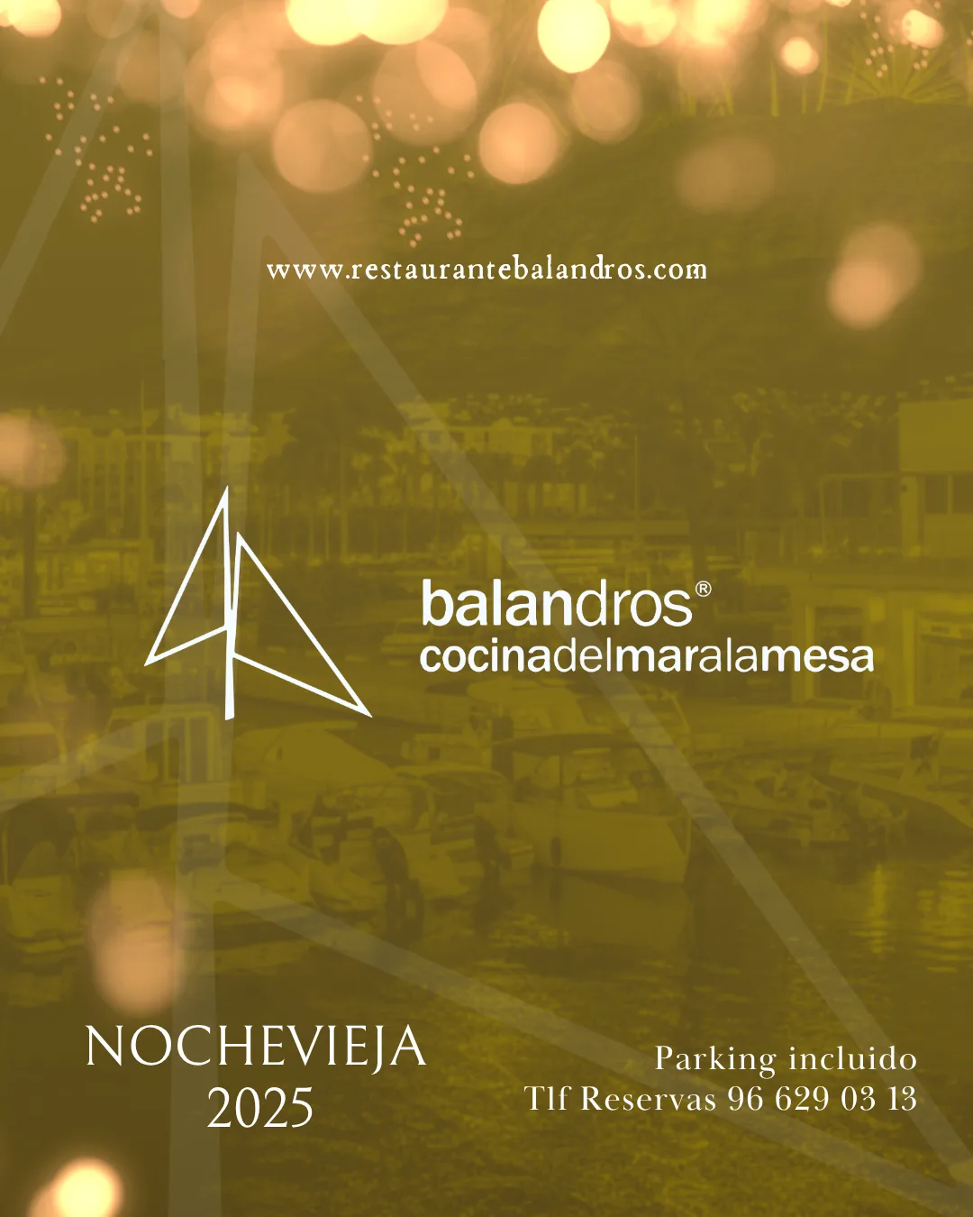 Menú Nochevieja 2025 en Balandros