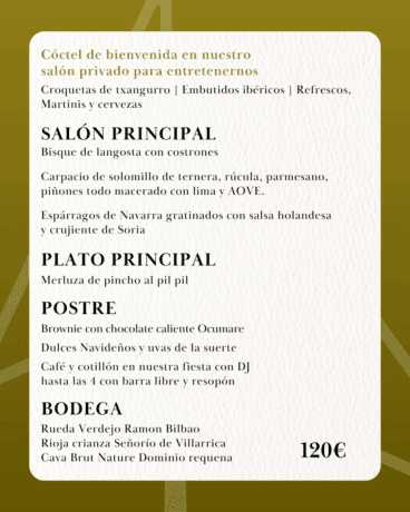 Balandros presenta su menú de Nochevieja para este 2025