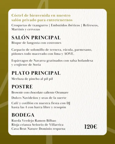 Balandros presenta su menú de Nochevieja para este 2025