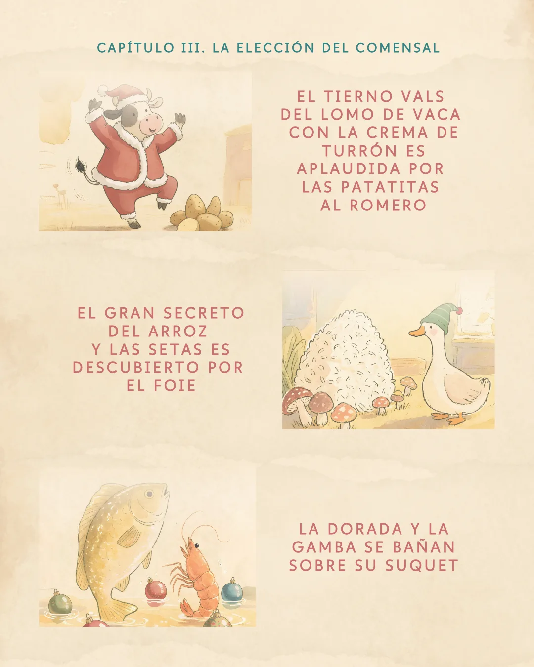 Capítulo III, la elección del comensal