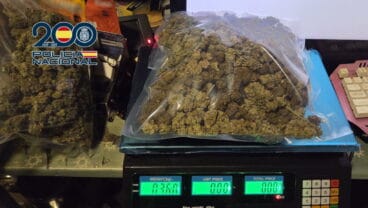 Droga incautada en Dénia. Seis detenidos en una operación contra el tráfico de drogas