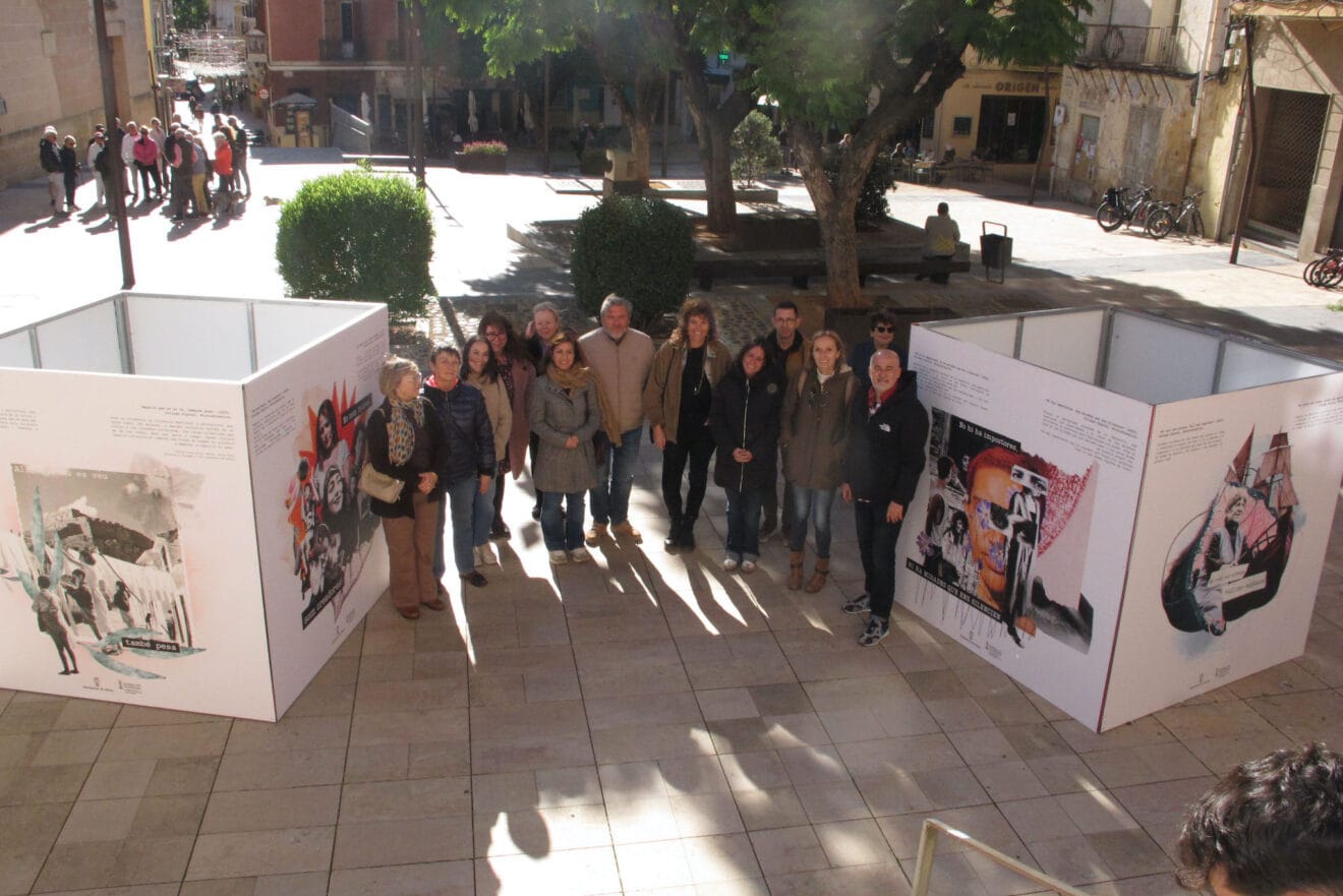 La exposición de arte en el espacio público 'Som marea' se instala en la plaza de la Constitució 37
