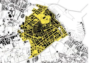plano del centro urbano de denia
