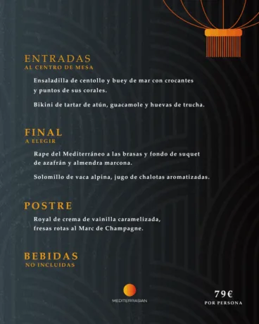 Propuesta del menú de nochevieja