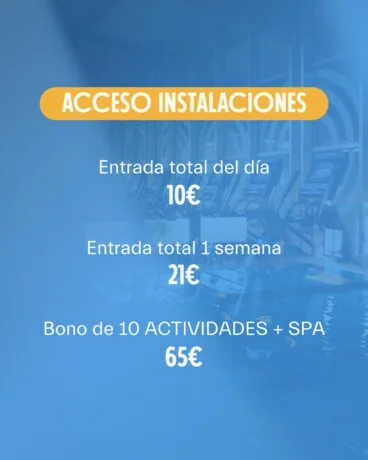 Acceso a instalaciones de Centro Deportivo Dénia