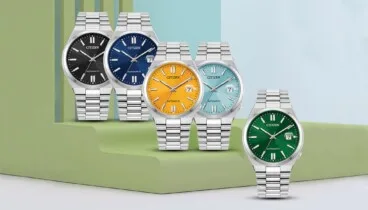 Citizen mecánico con diseño deportivo y brazalete de acero