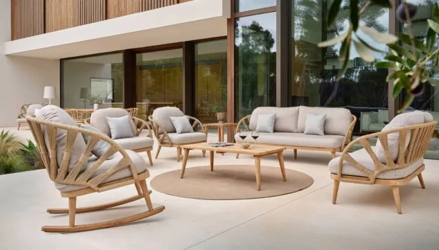 estilo y resistencia se unen en los muebles de exterior de sky line
