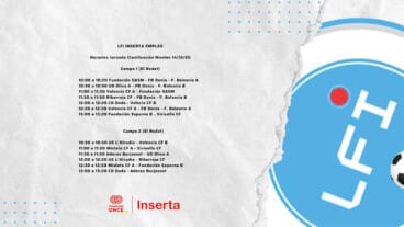 Programa de partidos en El Rodat