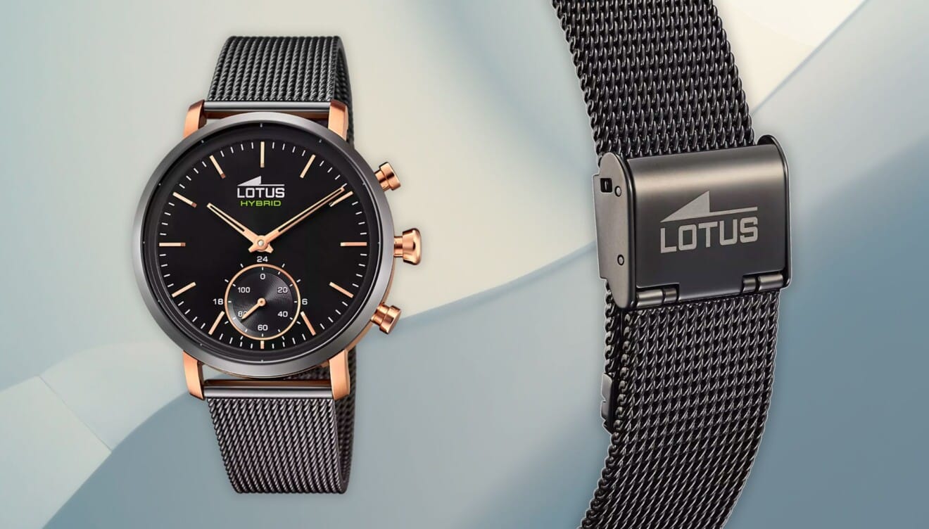 Reloj Lotus Connected con esfera negra