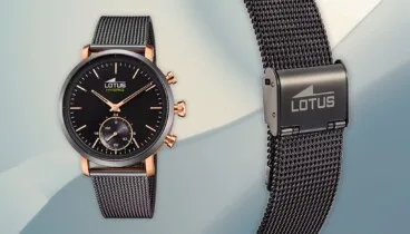 Reloj Lotus Connected con esfera negra