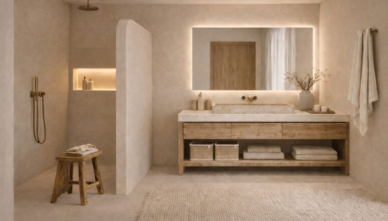 Baño amplio en Villa Azalea con acabados modernos