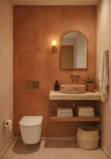 Baño de Villa Azalea con carácter propio y diseño actual