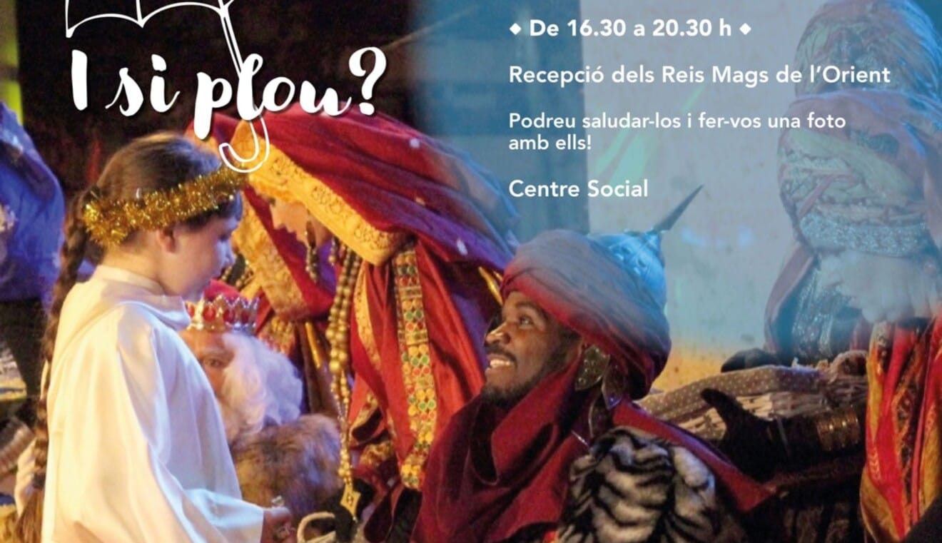 Cartel informativo de la alternativa por la suspensión de la Cabalgata en Dénia
