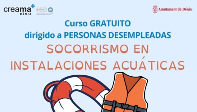 curso gratuito de socorrismo en instalaciones acuaticas en denia