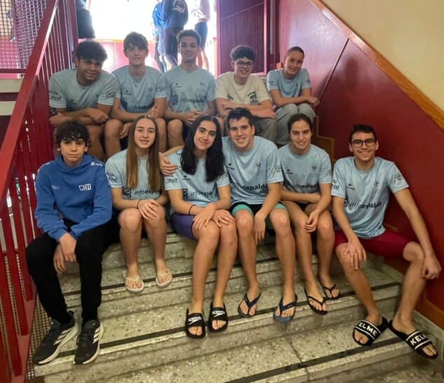 el equipo del club natacio denia durante el trofeo pascual roman