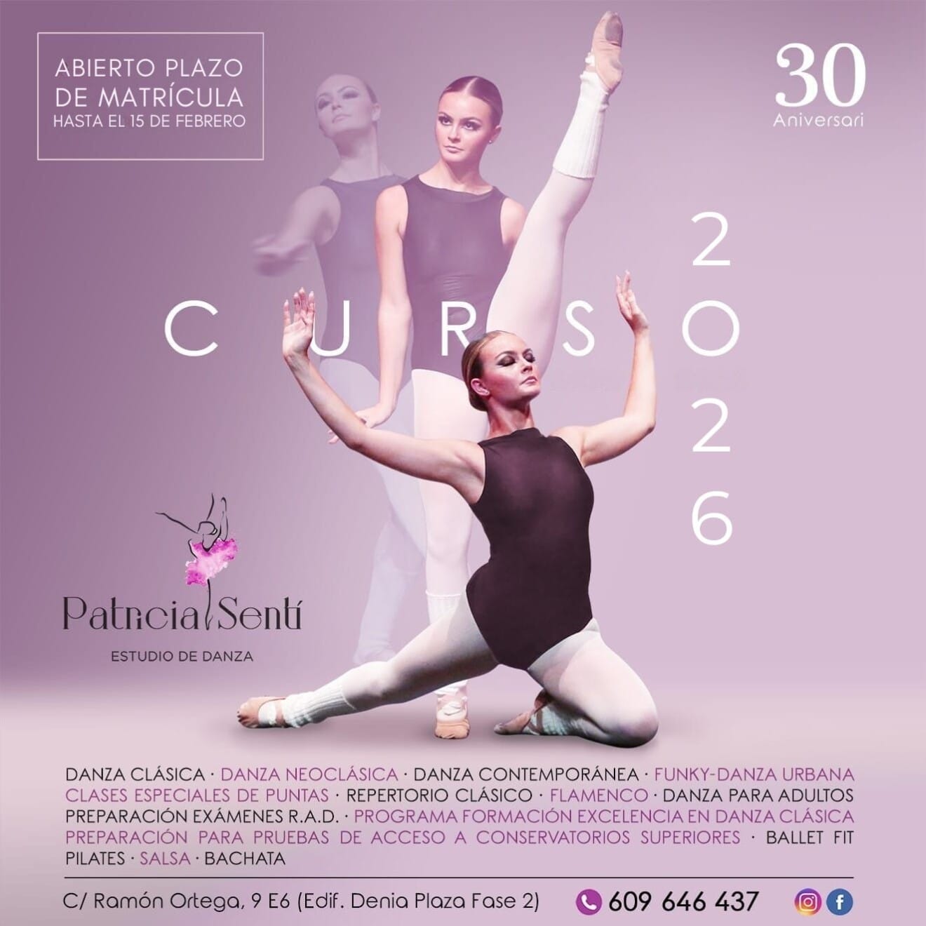 Estudi de Dansa Patricia Sentí obre inscripcions per al nou curs 2026