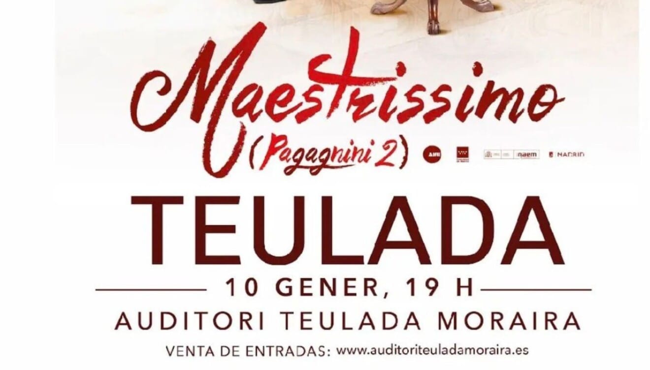 Llega Maestrissimo al Auditori Teulada Moraira el próximo sábado 10 de enero