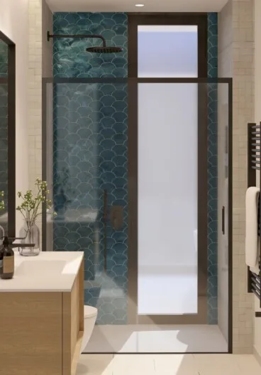 Otro baño de Villa Azalea con personalidad y estilo diferenciado