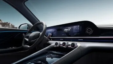 Pantalla táctil del OMODA 9 SHS con conectividad Apple CarPlay y Android Auto