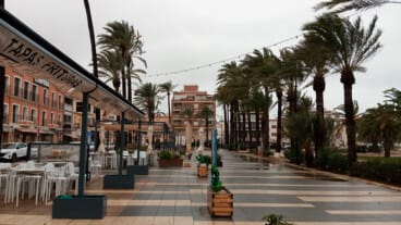 El litoral norte de Alicante de nuevo en aviso naranja de la AEMET 4 viento en la fachada maritima de denia