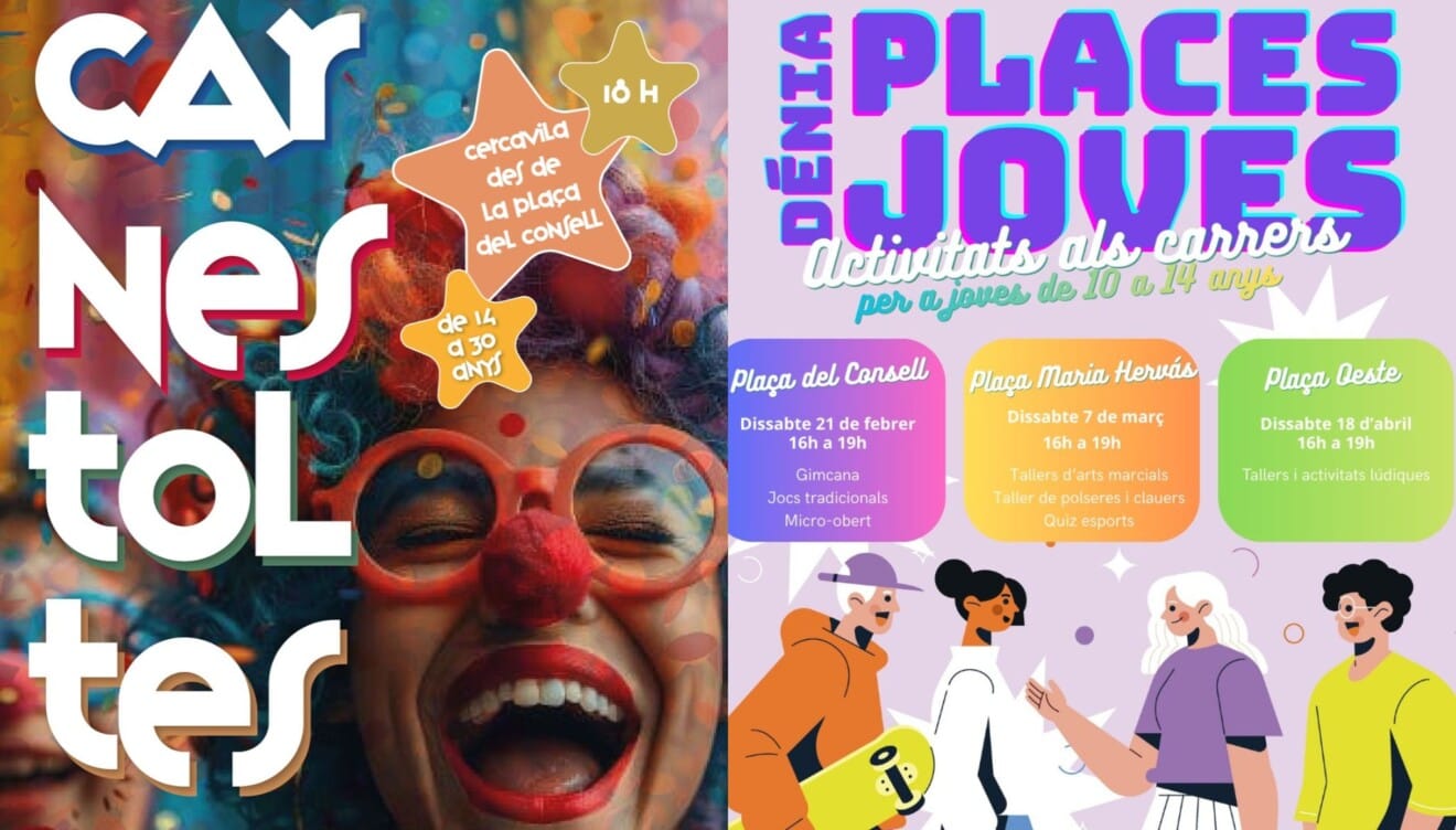 Actividades para jóvenes en Dénia en febrero, marzo y abril