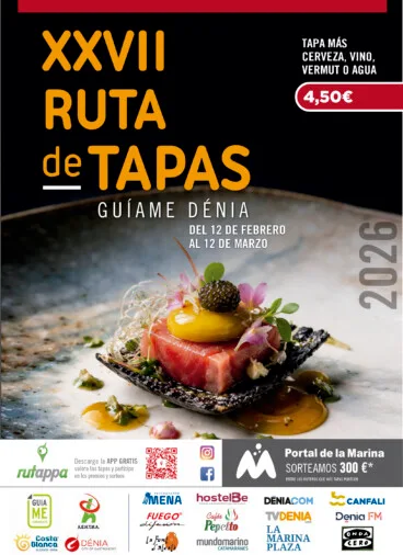 Cartel de la XXVII Ruta de Tapas de Dénia 2026