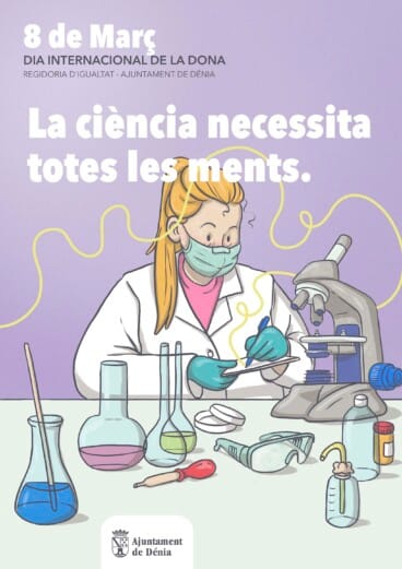 Cartel del 8M en Dénia este 2026