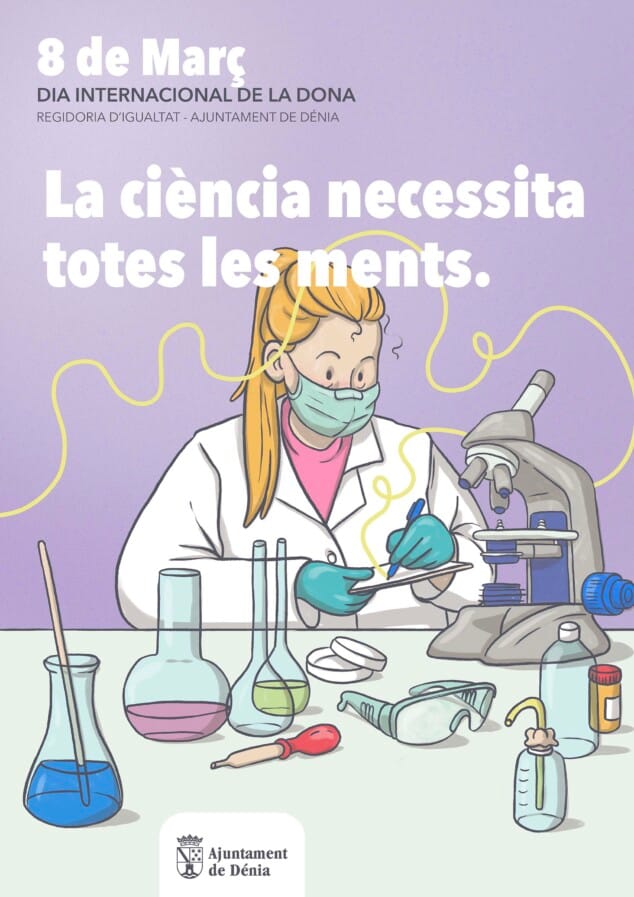 Imagen: Cartel del 8M en Dénia este 2026