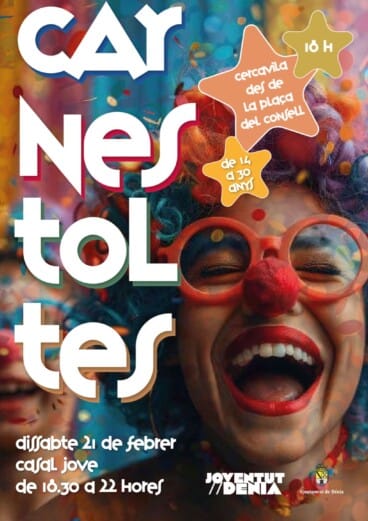 Cartel del Carnestoltes Jove 2025 en Dénia