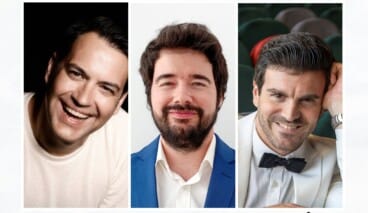 cartel del concierto tres tenores con el que la orquesta de la marina alta inaugura su temporada 2026 en el teatre auditori de beniarbeig