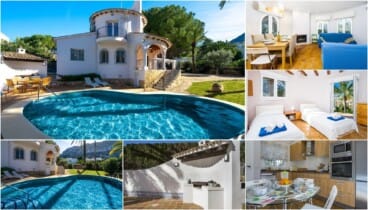 casa de vacaciones anxao villa con piscina privada cerca de la playa de les marines