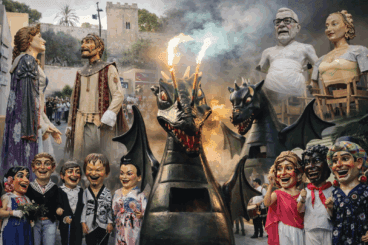 dianium dansa prepara un aplec para traer a denia bestias de fuego de fuera