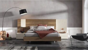 Dormitorio moderno con armario integrado