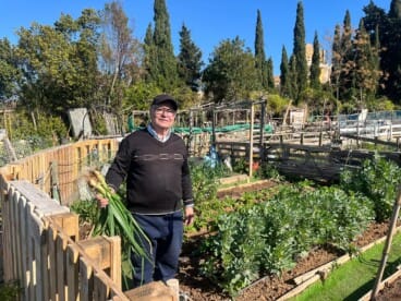 El alumnado de la Escuela de Adultos Ramón Ortega durante la visita a los huertos urbanos de Dénia (3)